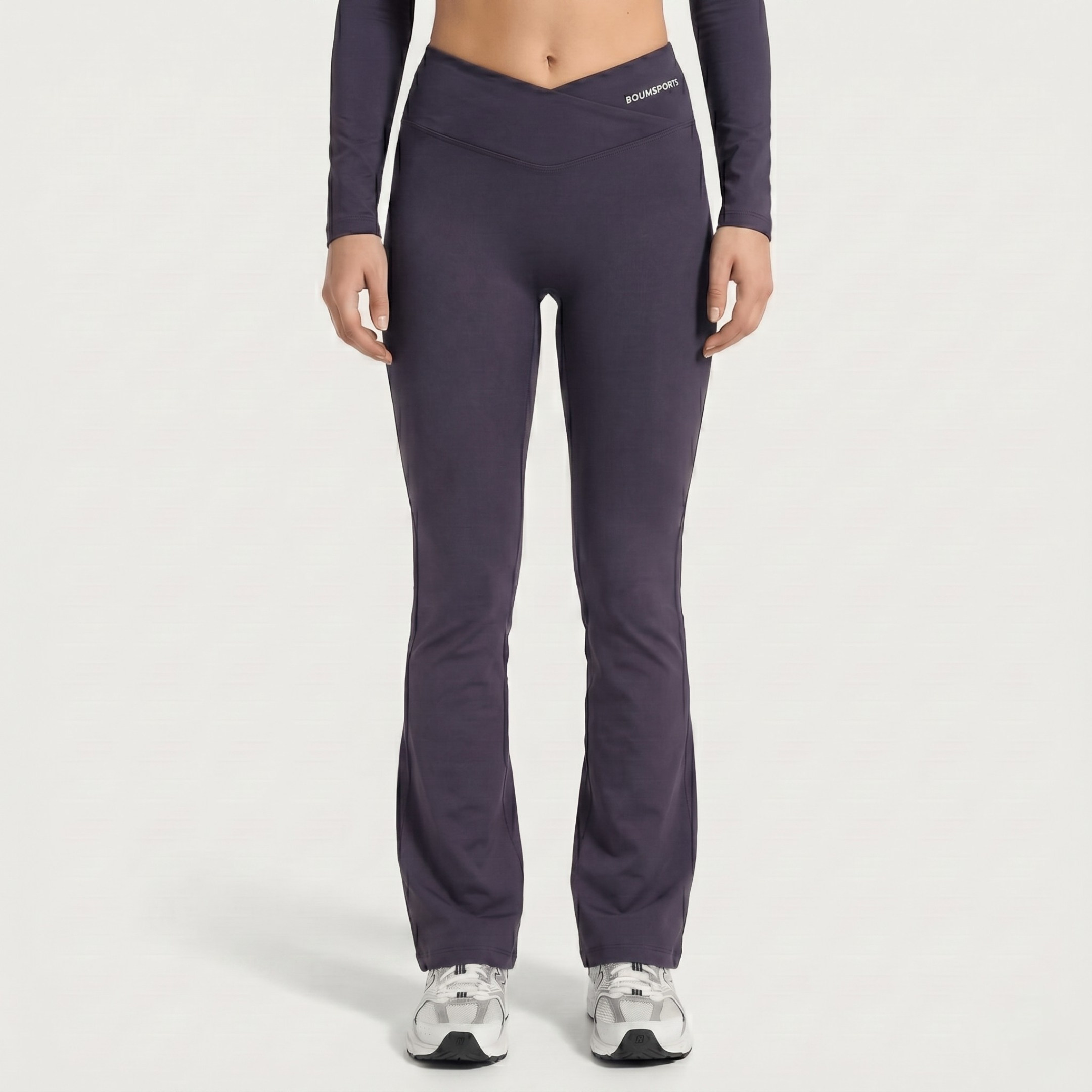 FLARED LEGGINGS - BLACK ORCHID