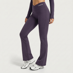 FLARED LEGGINGS - BLACK ORCHID