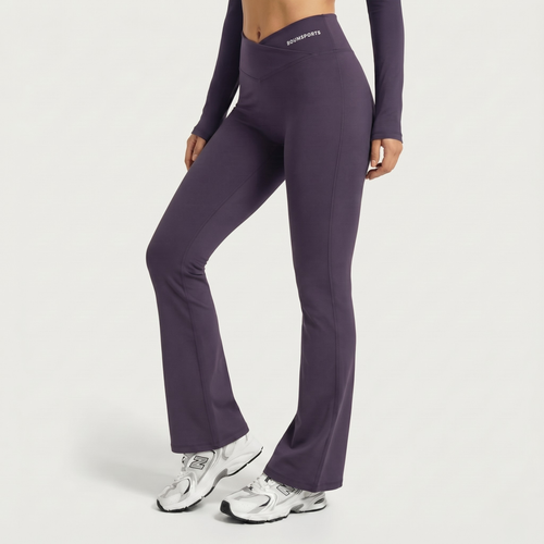 FLARED LEGGINGS - BLACK ORCHID