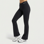 FLARED LEGGINGS - STEALTH BLACK