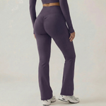 FLARED LEGGINGS - BLACK ORCHID