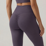 FLARED LEGGINGS - BLACK ORCHID