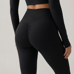 FLARED LEGGINGS - STEALTH BLACK