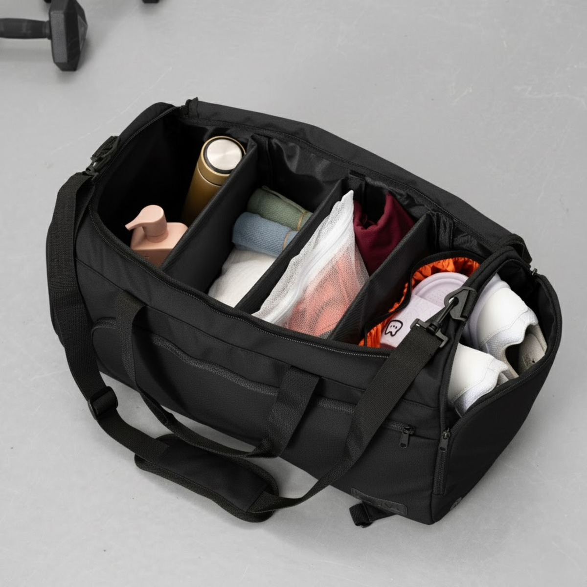 Organizer Bag XL 54L Schwarz – Sporttasche